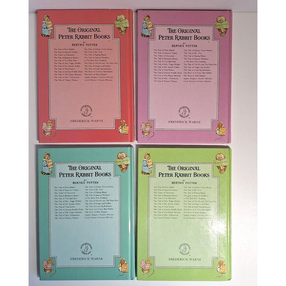 Beatrix Potter 9 Book Lot Peter Rabbit Nutkin  Benjamin Bunny Moppet Tiggy Fishe - Picture 3 of 8